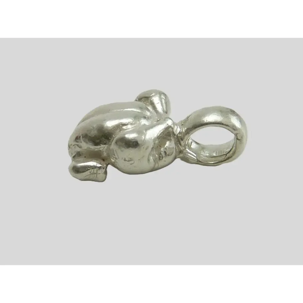 Fine Silver 950 Mini Rotisserie Chicken Pendant Quirky Foodie Gift